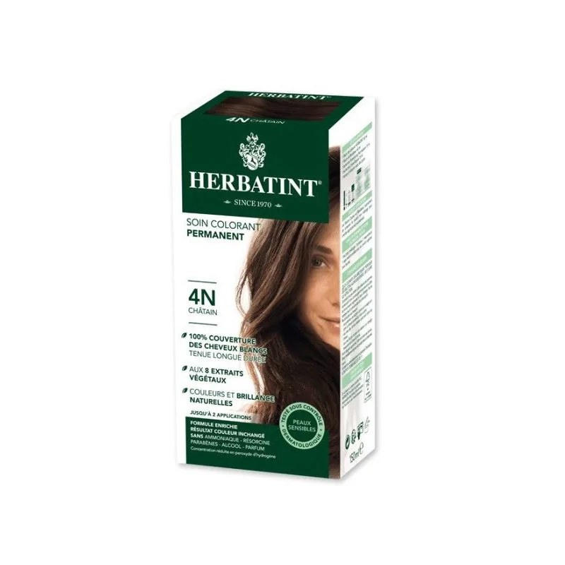 Herbatint HERBATINT SOIN COLORANT PERMANENT 4N CHATAIN