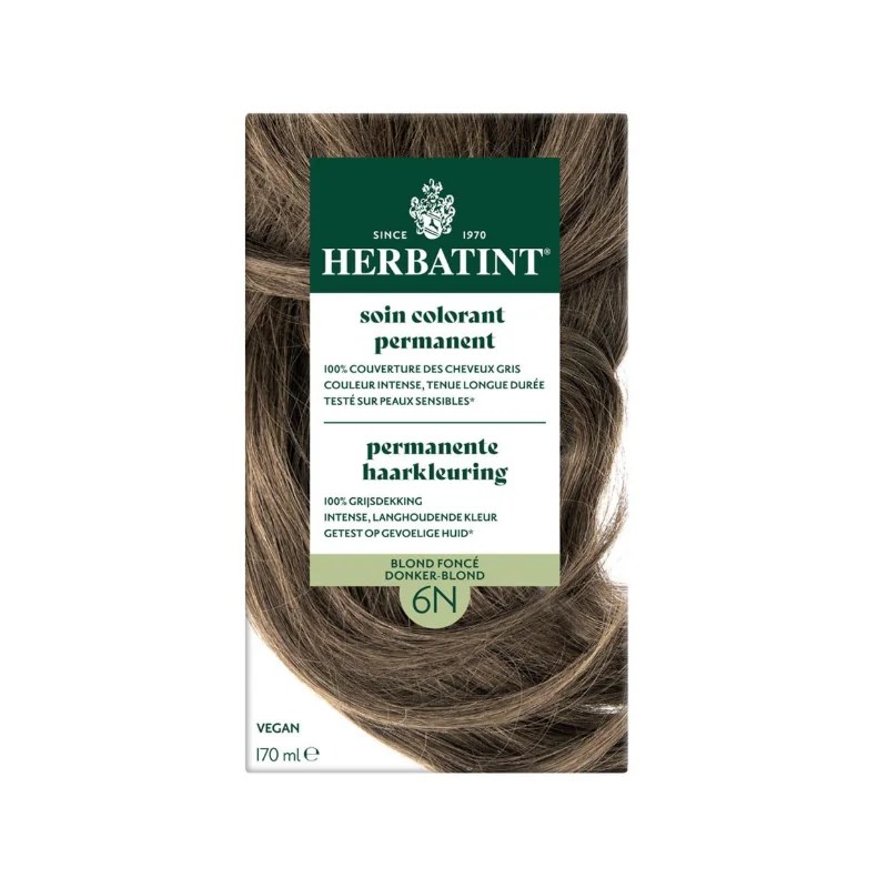 Herbatint HERBATINT SOIN COLORANT PERMANENT 6N BLOND FONCE