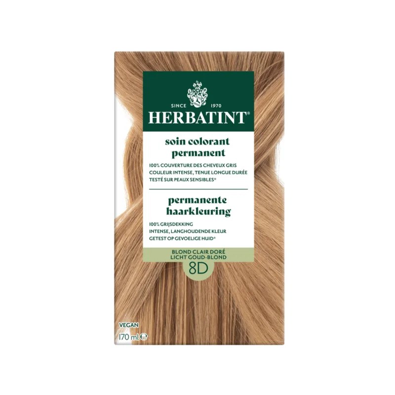 Herbatint HERBATINT SOIN COLORANT PERMANENT 8D BLOND CLAIR DORE