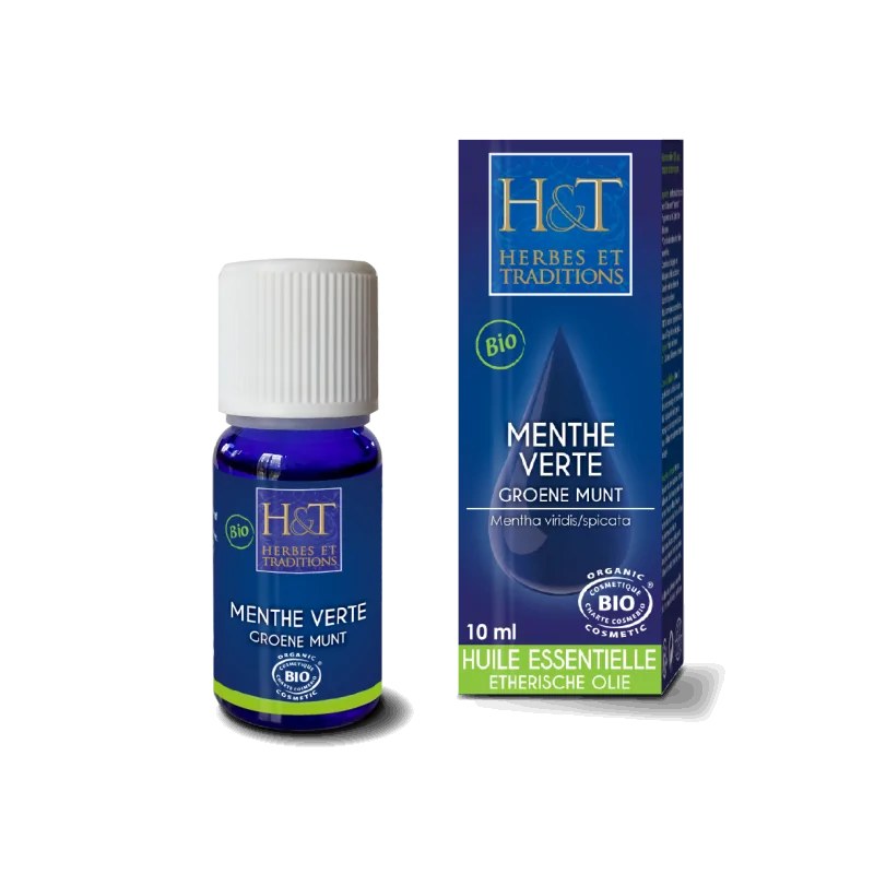 Herbes et traditions HERBES ET TRADITIONS HUILE ESSENTIELLE - MENTHE VERTE BIO 10ML