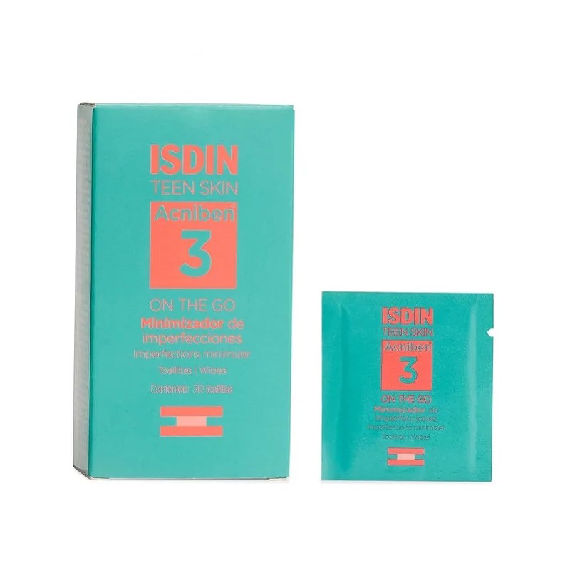 ISDIN  ISDIN Teen Skin Acniben 3 On The Go Minimiseur d’Imperfections 30 Unités