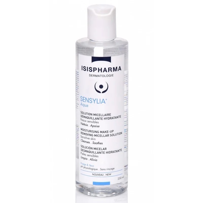 isis pharma ISISPHARMA SENSYLIA AQUA SOLUTION MICELLAIRE DEMAQUILLANTE HYDRATANTE / 250 ML