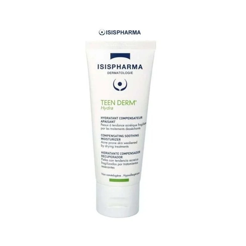 isis pharma ISISPHARMA TEEN DERM HYDRA HYDRATANT COMPENSATEUR APAISANT LEGERE 100 ML