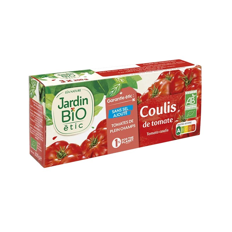 JARDIN BIO JARDIN BIO COULIS DE TOMATES 3x200G