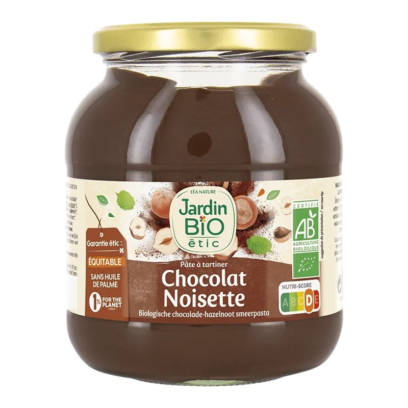JARDIN BIO JARDIN BIO PATE A TARTINER CHOCOLAT NOISETTE 750G