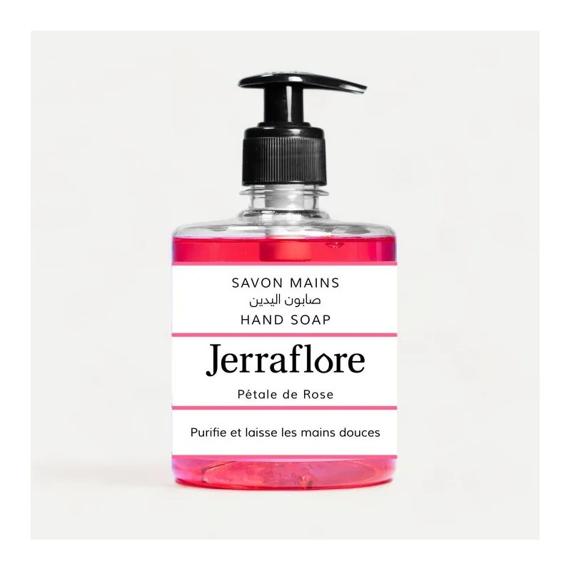 JERRAFLORE JERRAFLORE SAVON MAINS ROSE 500ml