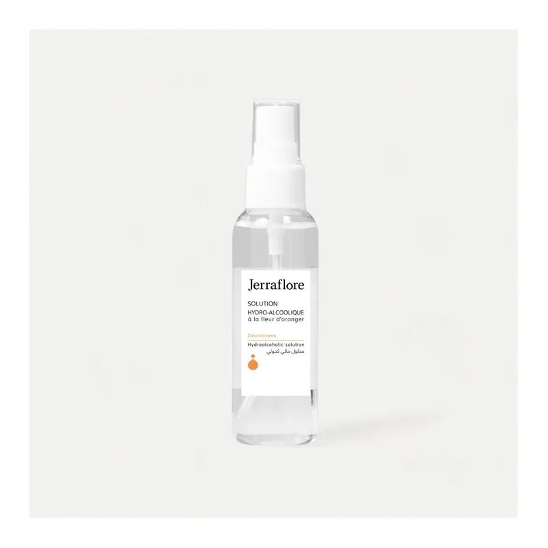 JERRAFLORE JERRAFLORE  SOLUTION HYDRO-ALCOOLIQUE À LA FLEUR D'ORANGER 60ml