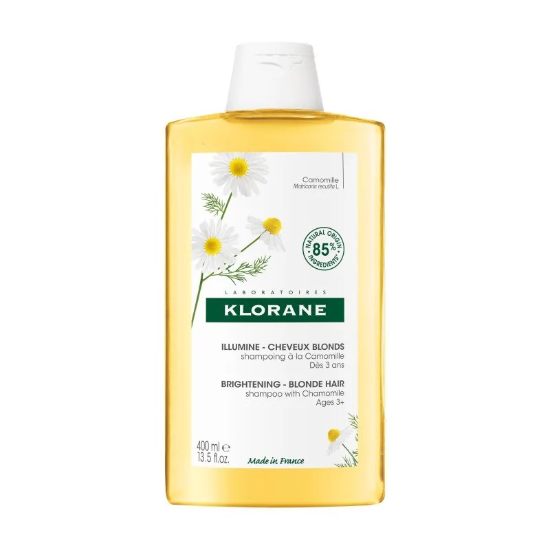 KLORANE Klorane - Shampoing Reflets Blonds à la Camomille cheveux blonds à châtains - Éclaircissant 400 ml