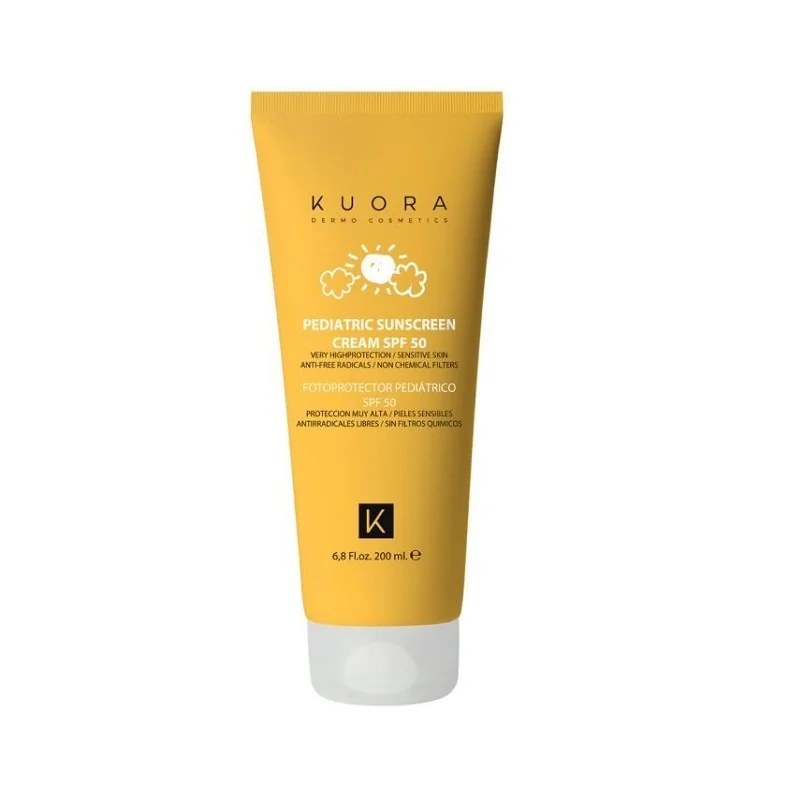 KUORA KUORA ECRAN SOLAIRE PEDIATRIQUE SPF 50 SANS FILTRES CHIMIQUES 200 ML