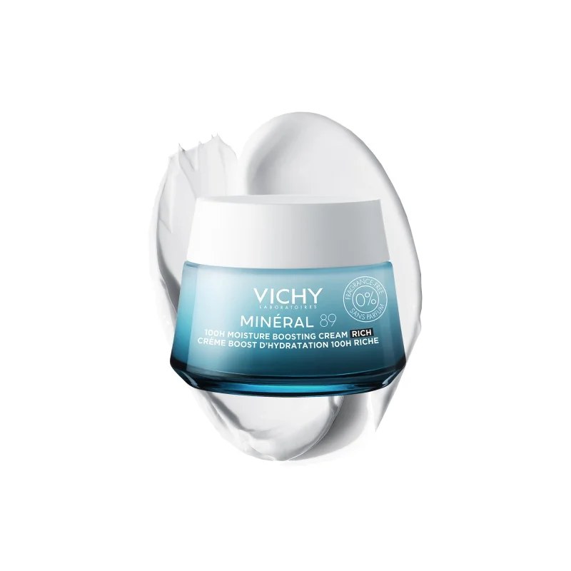 LA ROCHE-POSAY VICHY MINÉRAL 89 CRÈME RICHE BOOST D’HYDRATATION 100H SANS PARFUM 50ml