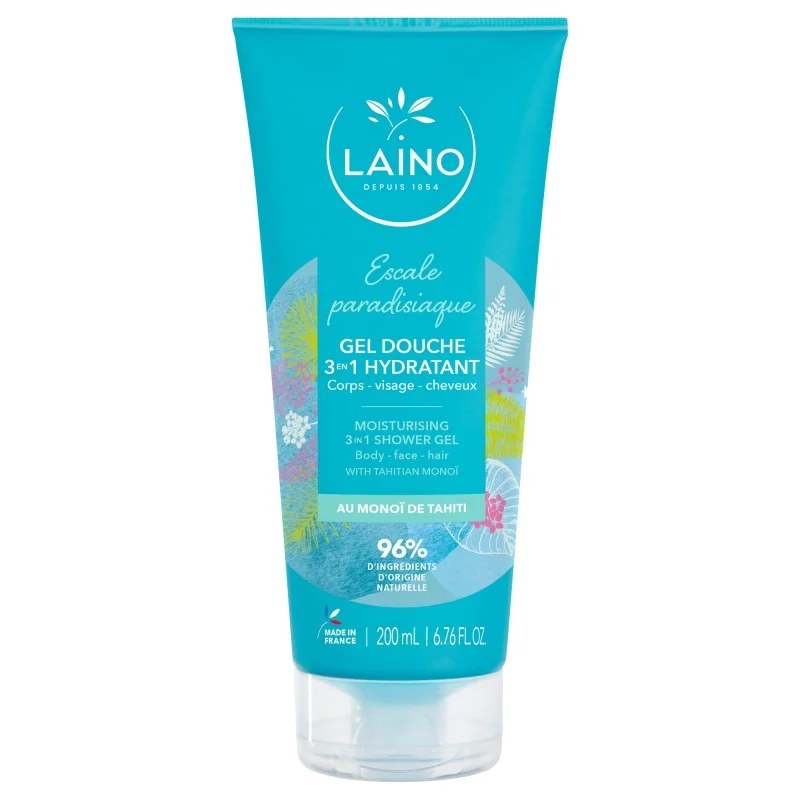 LAINO Laino Gel Douche Hydratant 3 en 1 au Monoï de Tahiti 200 ml