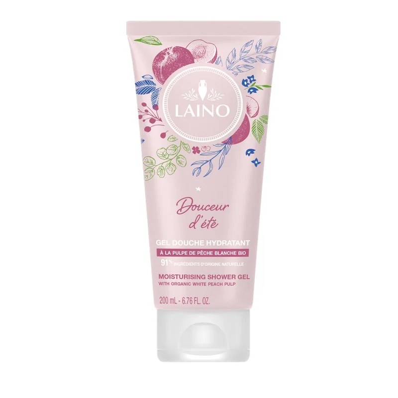 LAINO LAINO GEL DOUCHE HYDRATANT À LA PULPE DE PÊCHE BLANCHE 200ML
