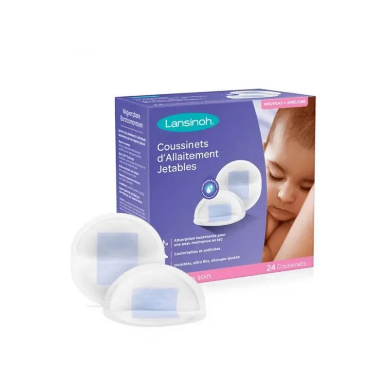 LANSINOH LANSINOH Coussinets d’allaitement jetables Blue Lock 24 Unités