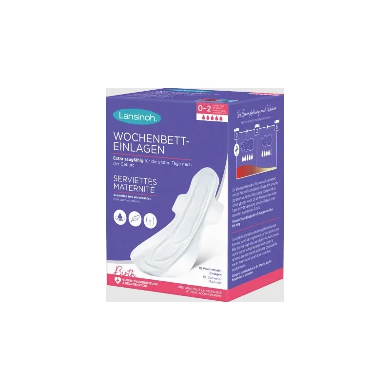 LANSINOH Lansinoh Serviette Maternité 10 Unités