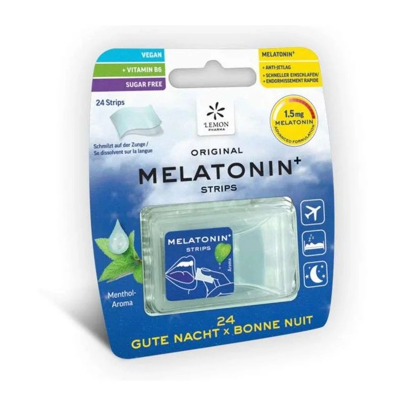 LEMON PHARMA LEMON PHARMA ORIGINAL MELATONIN + 24 strips bonne nuit