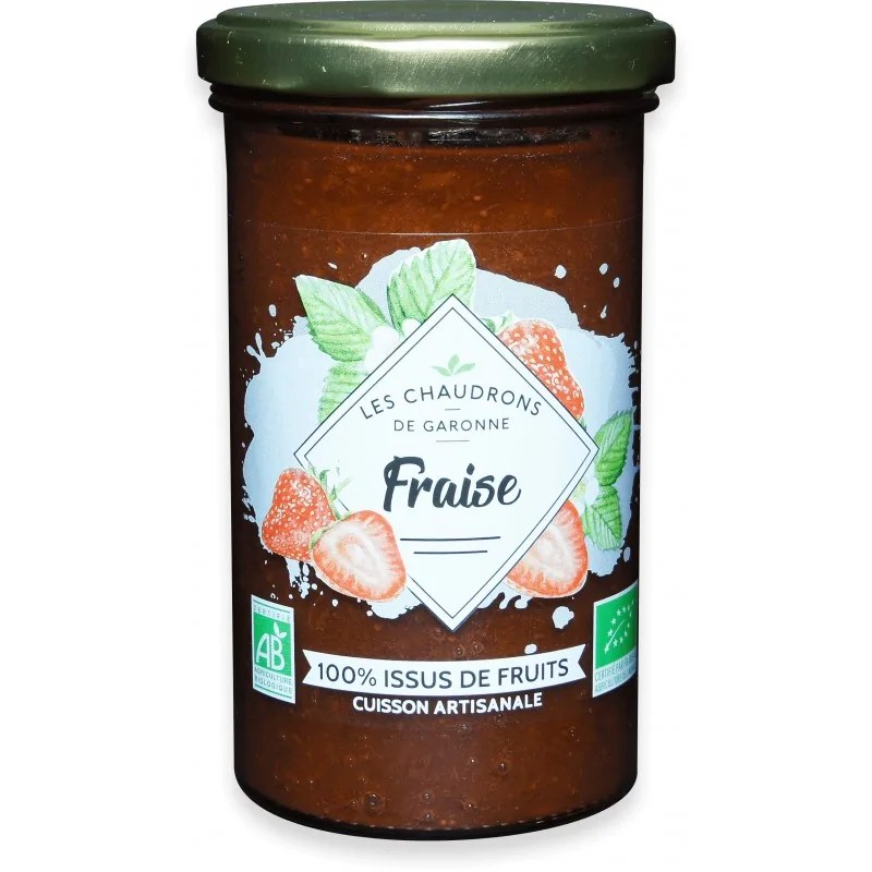 Les Chaudrons Les Chaudrons de Garonne Préparation 100% Fruits Fraise 275g