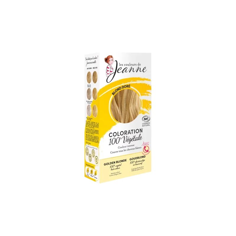 LES COULEURS DE JEANNE LES COULEURS DE JEANNE COLORATION BLOND DORE 100% VEGETALE