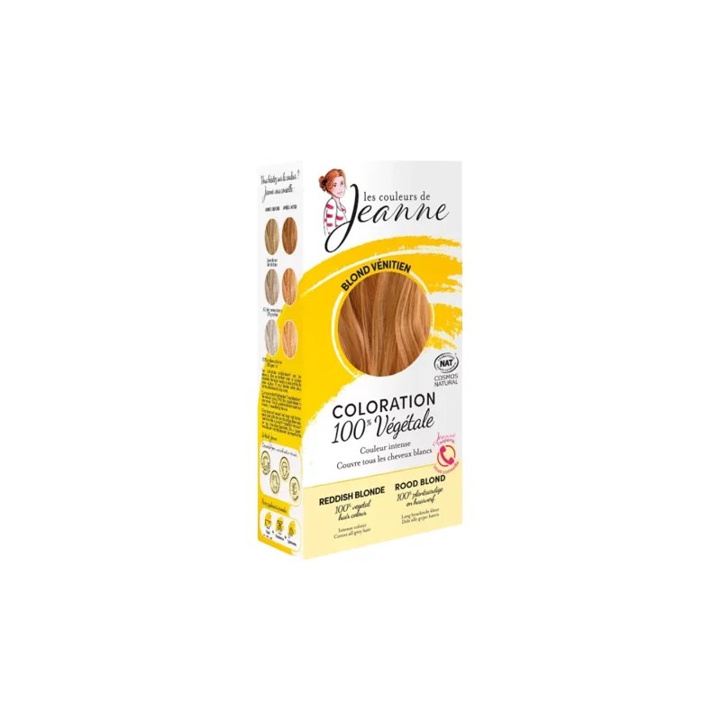 LES COULEURS DE JEANNE LES COULEURS DE JEANNE COLORATION BLOND VENITIEN 100% VEGETALE 2x50G
