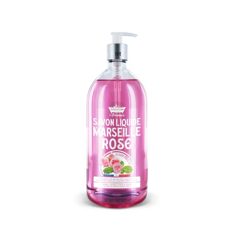 LES PETITS BAINS DE PROVENCE LES PETITS BAINS DE PROVENCE SAVON LIQUIDE ROSE 1 L