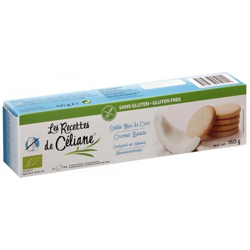 Les Recettes de Céliane  Les Recettes de Céliane SABLES NOIX DE COCO 150 G