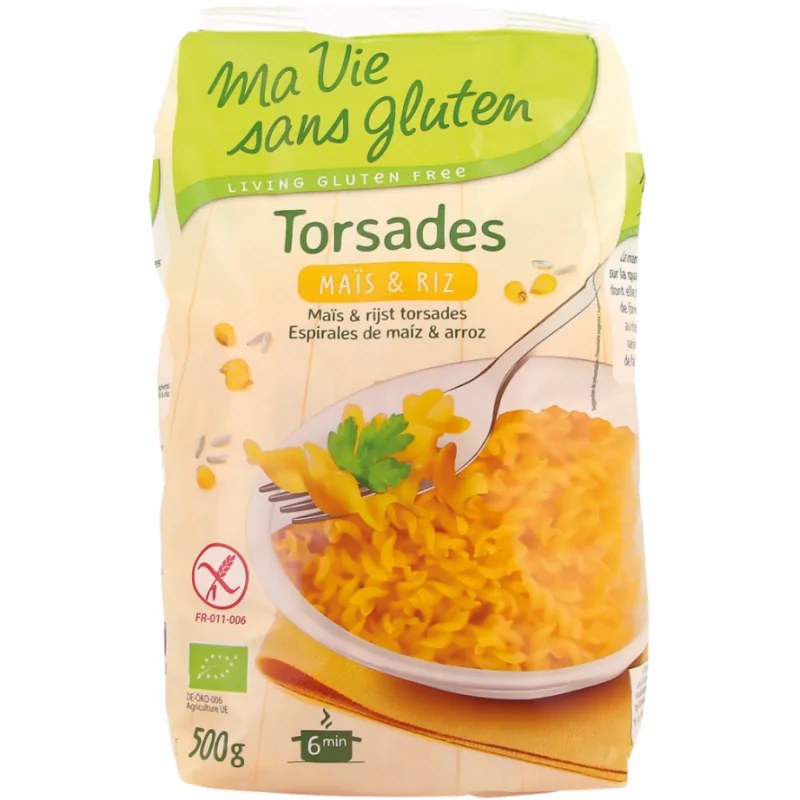 Ma Vie Sans Gluten Ma Vie Sans Gluten Torsades Mais Et Riz sans Gluten 500g