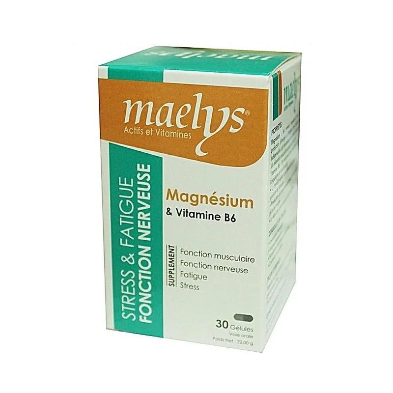 MAELYS  MAELYS MAGNÉSIUM & VITAMINE B6 30 GÉLULES
