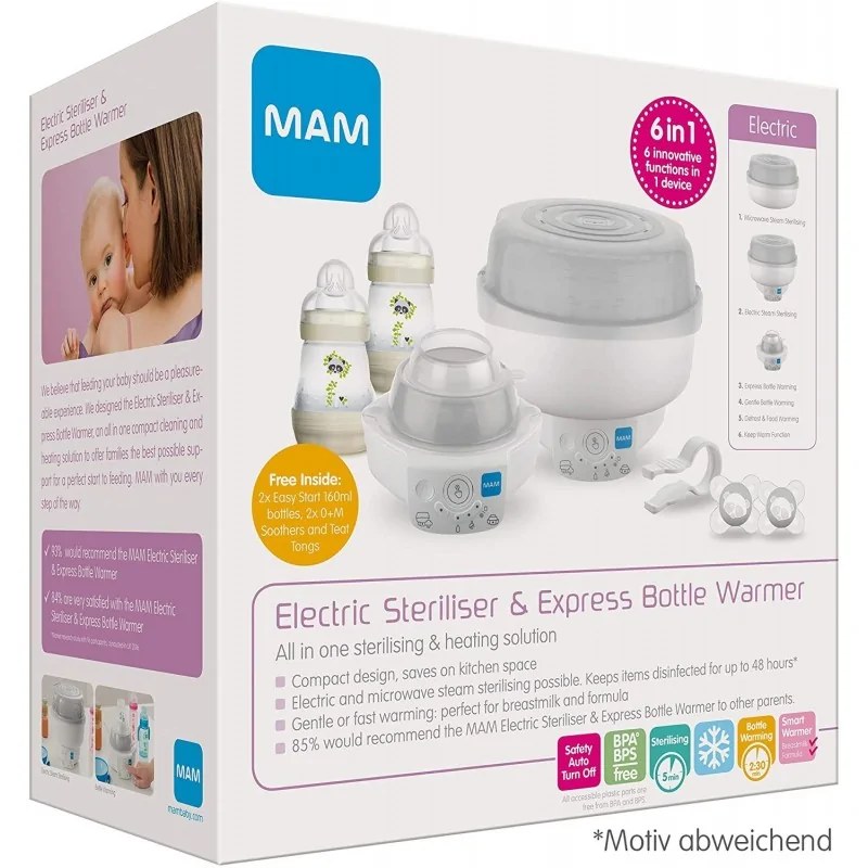 MAM  MAM Stérilisateur - Chauffe biberon 6 en 1