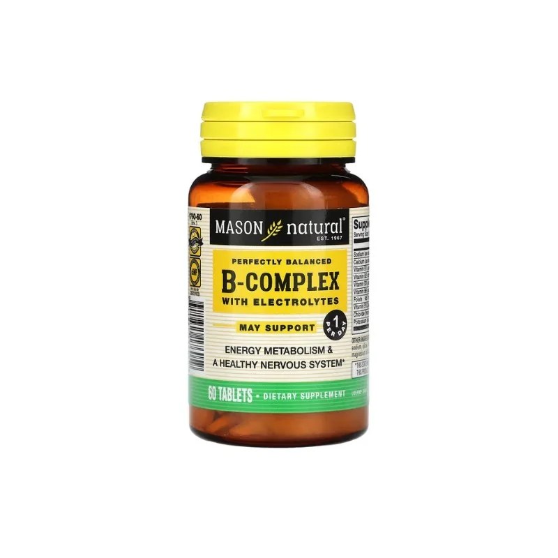 Mason Natural Mason Natural B-Complex With Electrolytes 60 tablets