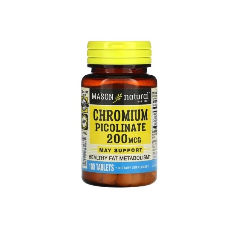 Mason Natural Mason Natural Chromium picolinate 200mg 100 Tablets