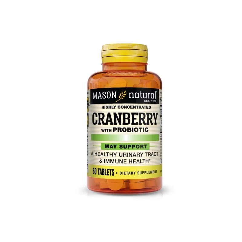 Mason Natural Mason Natural Cranberry with probiotic 60 Tablets 1633-60