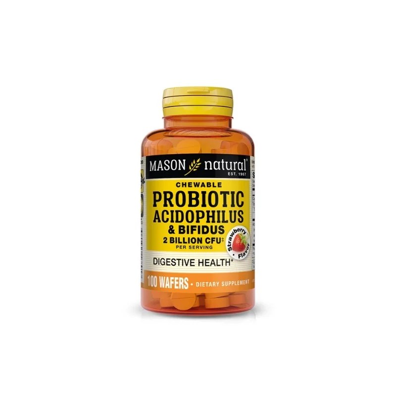 Mason Natural Mason Natural Probiotic Acidophilus et Bifidus 100 wafers