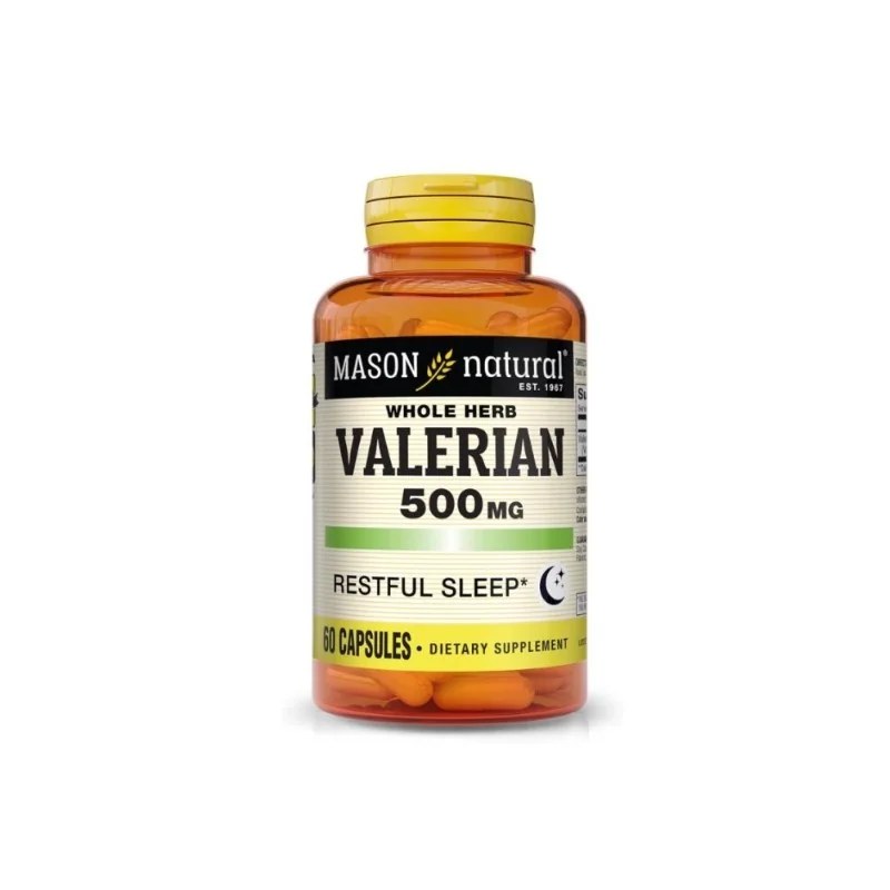 Mason Natural Mason Natural Whole Herb Valerian 500mg 60 capsules 1152-60A