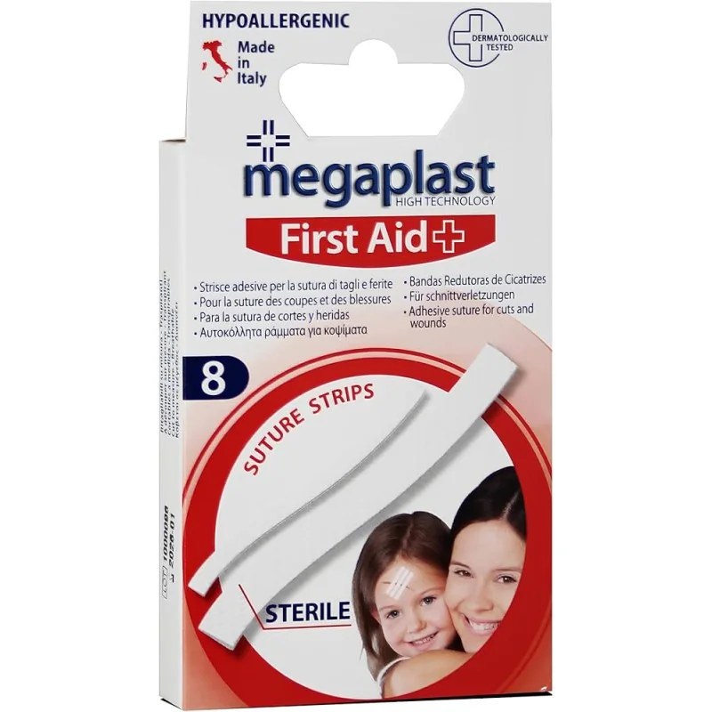 MEGAPLAST MEGAPLAST FIRST AID SUTURE STRIP STERILE BOITE DE 8 - 112806