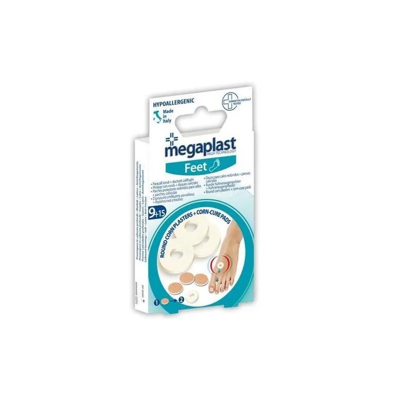 MEGAPLAST MEGAPLAST PANSEMENT POUR COR + DISQUES CORICIDES BOÎTE 24 - 112790