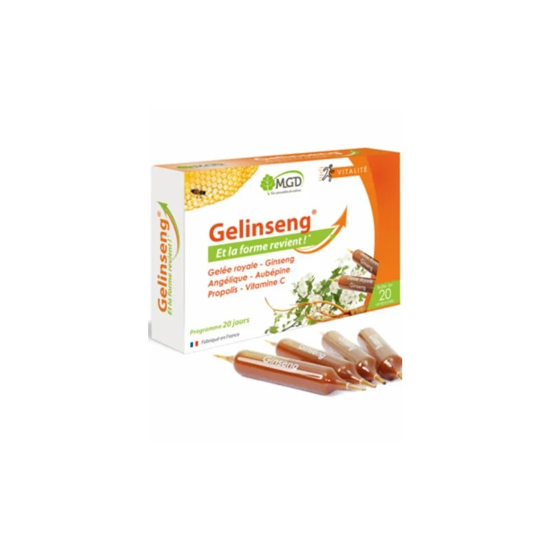 Mgd nature MGD NATURE GELINSENG 20 AMPOULES