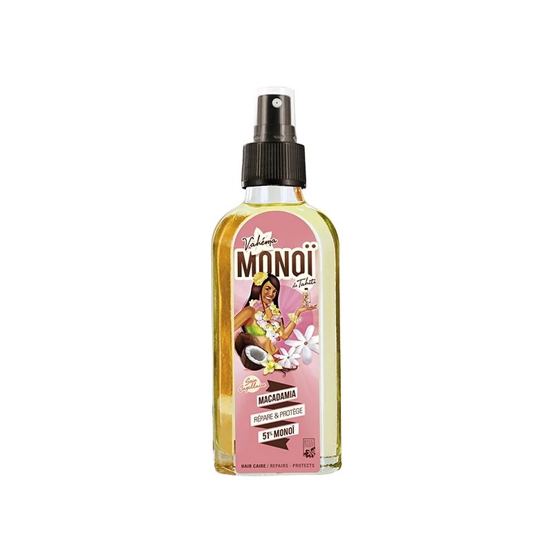 MONOI DE TAHITI Monoi de Tahiti 51% Soin Capillaire Macadamia 100ml