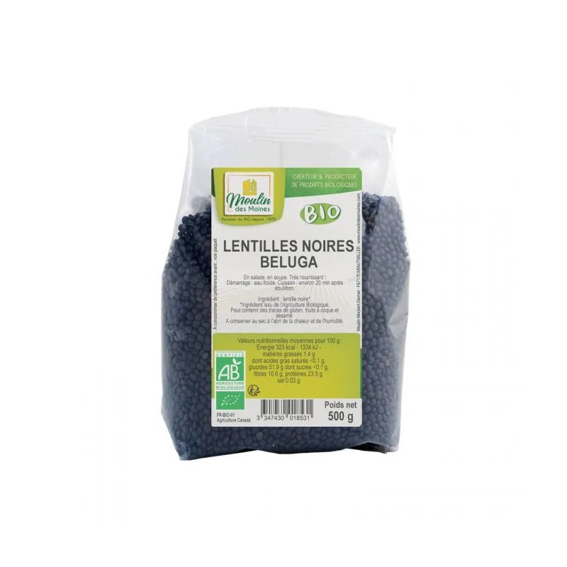 MOULIN DES MOINES Moulin des Moines LENTILLES BELLUGA 500 G