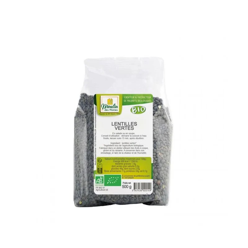 MOULIN DES MOINES Moulin des Moines  LENTILLES VERTES 500 G