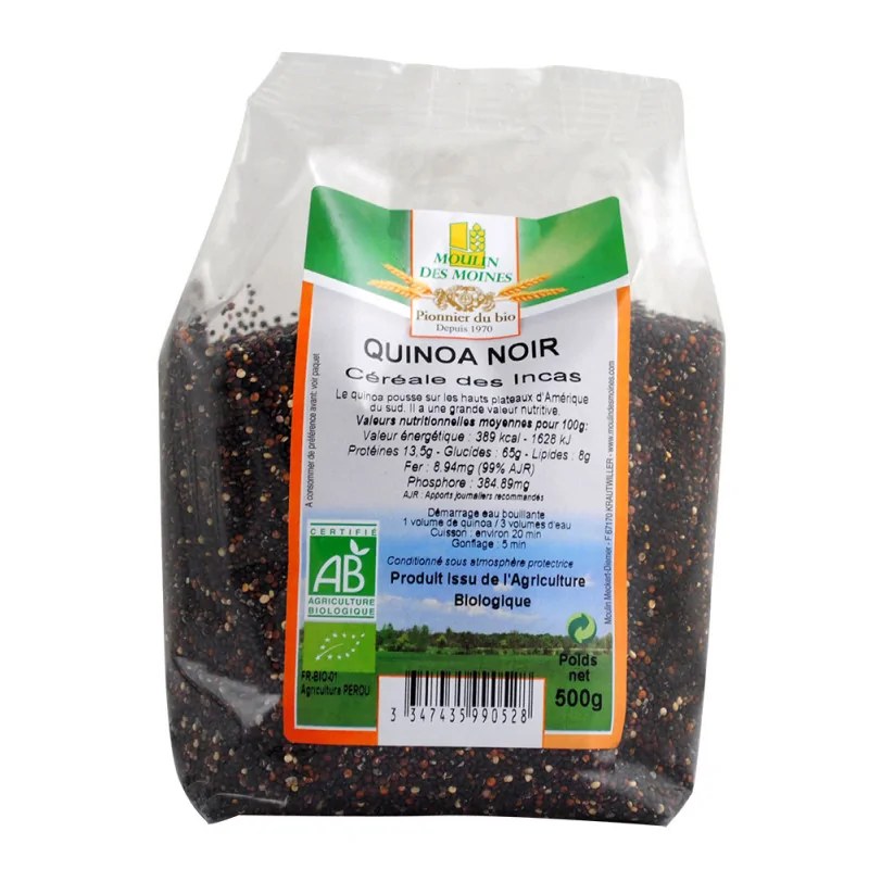 MOULIN DES MOINES MOULIN DES MOINES QUINOA NOIR 500 G