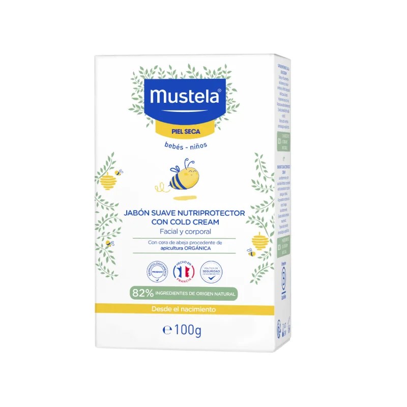 MUSTELA MUSTELA SAVON BEBE SURGRAS AU COLD CREAM 100 g Nutri-Protecteur