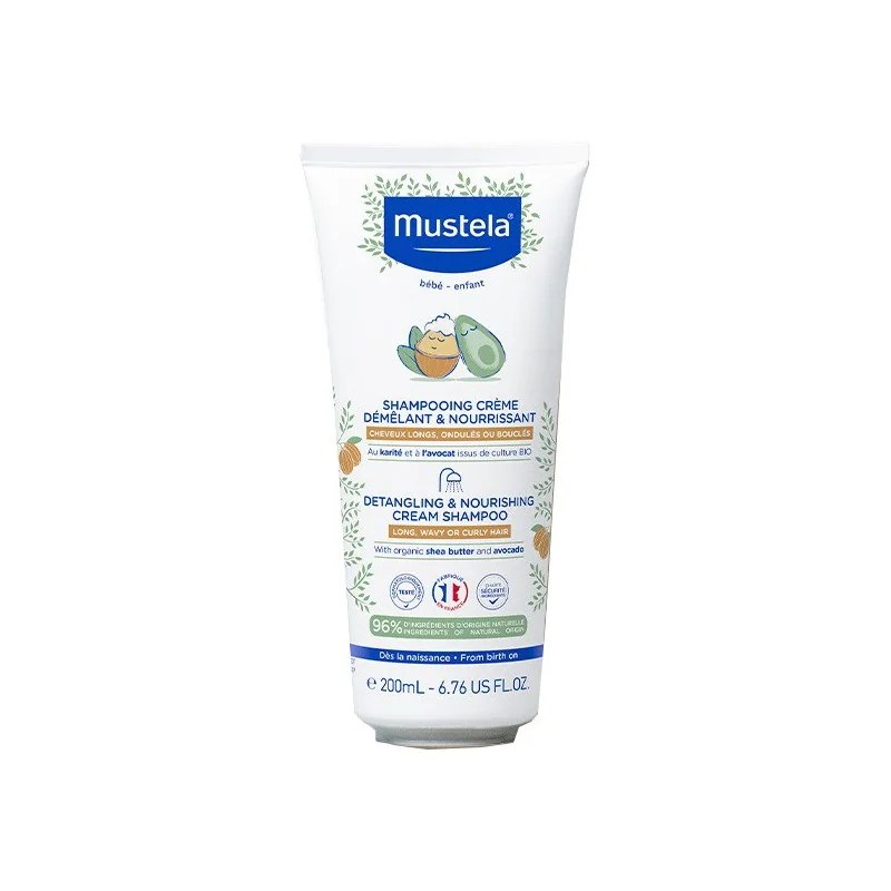 MUSTELA MUSTELA Shampooing Crème Démêlant & Nourrissant 200ml