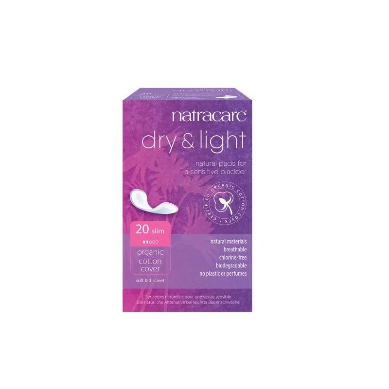 natracare NATRACARE serviette dry+light pour legere incontinence 20u