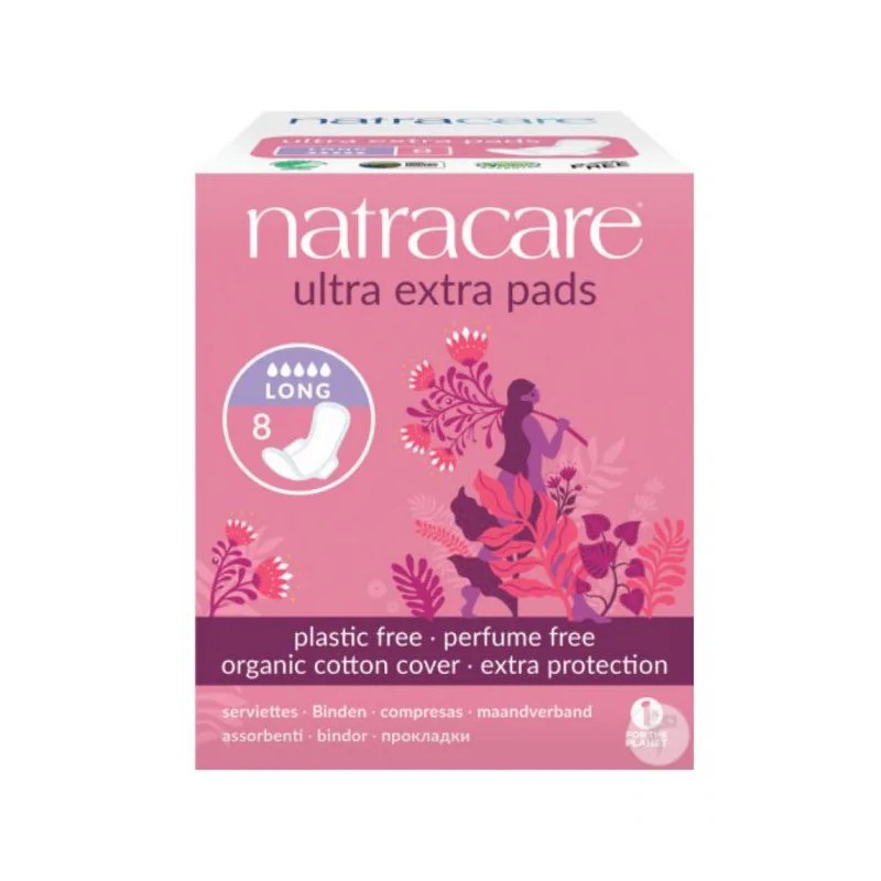 natracare Natracare SERVIETTE ULTRA EXTRA LONG 8 U