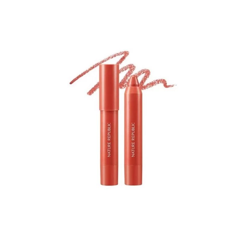Nature Republic NATURE REPUBLIC BY FLOWER ECO CRAYON LIP VELVET 04 CHILLI RED