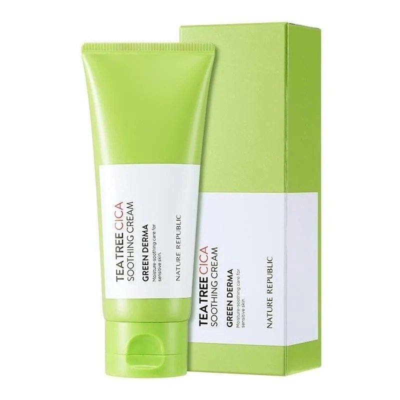 Nature Republic Nature Republic GREEN DERMA TEA TREE CICA SOOTHING CREAM 100ml