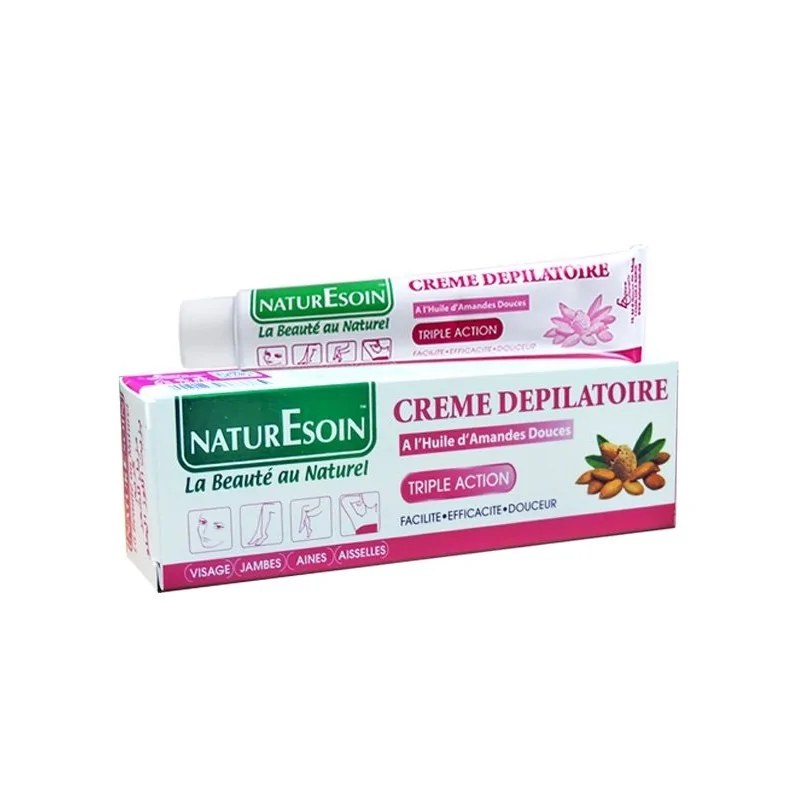 NATURE SOIN NaturEsoin Crème Dépilatoire à l’Huile d’Amandes Douces – 50 ml