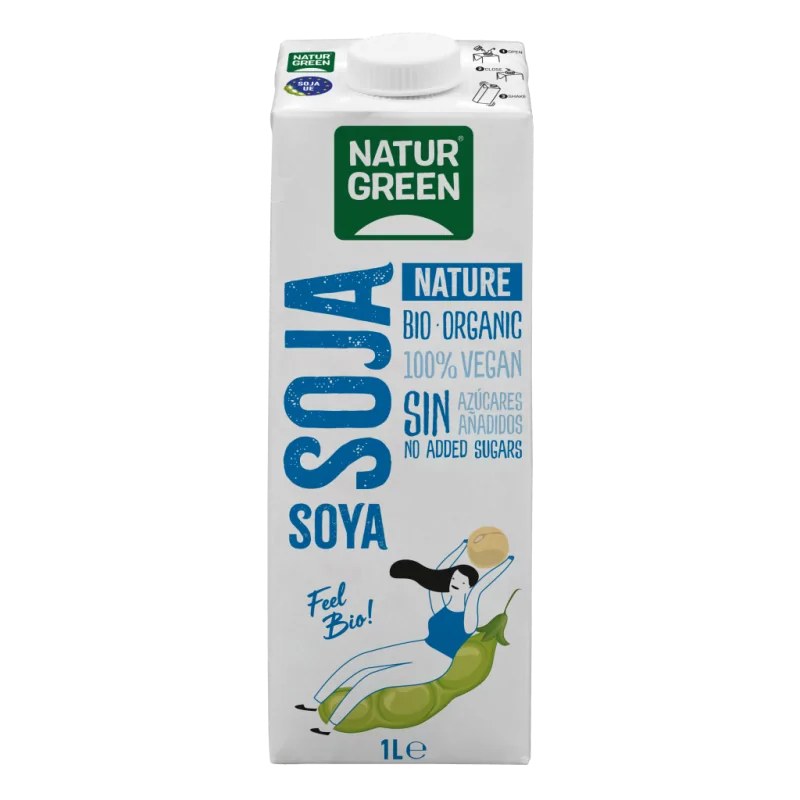 NaturGreen Naturgreen  BOISSON DE SOJA NATURE SANS SUCRE 1L
