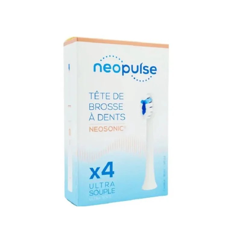 NEOPULSE NEOPULSE Recharge 4 Tetes De Brosse À Dent Ultra Souple Blanc