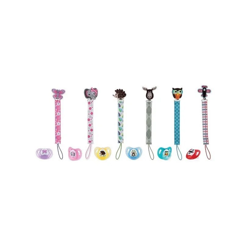 Nûby  NUBY Sucette confort avec attache-sucette correspondant – 0-6m - ID5890SOSN