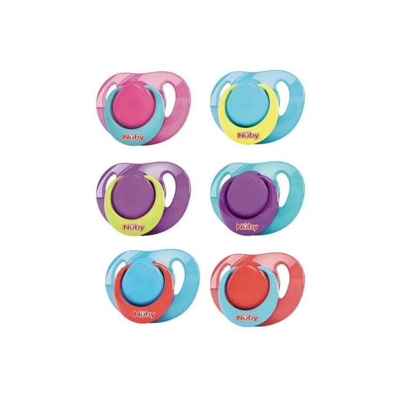 Nûby  NUBY Sucette en silicone classique orthodentique avec picots de massage   0-6m ID92990SOS